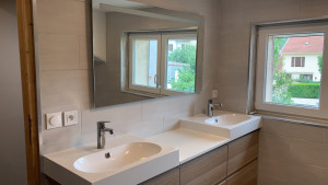 Photo de galerie - Création de salle de bain clé en main ✍️ ( carrelage, plaquage, sol, plomberie, électricité )