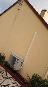 Photo de galerie - Installation du groupe extérieur 5kw