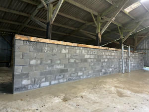 Photo de galerie - Pose de parpaing 