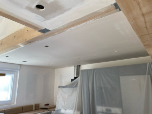 Photo de galerie - Lissage enduit plafond 