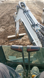 Photo de galerie - Conduite engin mini pelle pour enlèvement de terre 