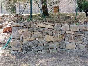 Photo de galerie - Restauration d'un mur en pierre sèche 