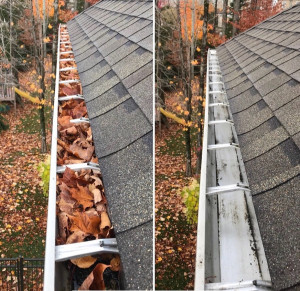 Photo de galerie - Nettoyage et curage des gouttières