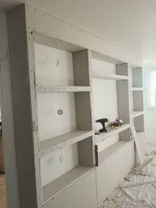 Photo de galerie - Mouble tele avec placo