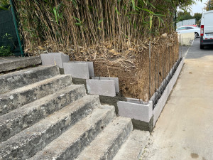 Photo de galerie - Muret agglos bancher 