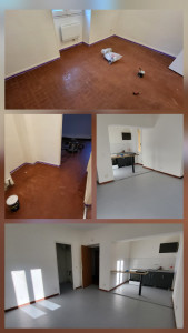 Photo de galerie - Pose d'une peinture résine sol 