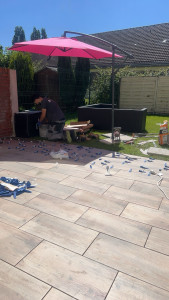 Photo de galerie - Pose carlage terrasse 