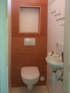 Photo de galerie - Installation WC suspendu compris coffrage 