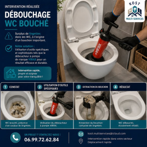 Photo de galerie - Débouchage d’un sanitaire (WC)