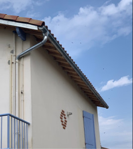 Photo de galerie - Chantier réaliser couverture complète avec gouttière en zingue 