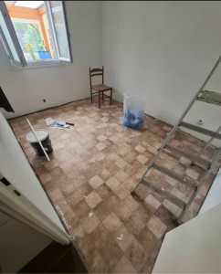 Photo de galerie - Pose de parquet de 9m2  1/2 