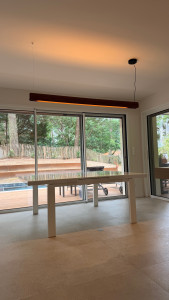 Photo de galerie - Pose suspension table à manger 