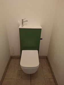 Photo de galerie - Installation wc suspendu