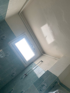 Photo de galerie - Ratissage + Pose toile de verre fibré