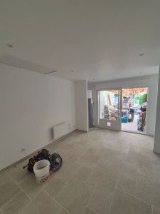 Photo de galerie - Transformation complète d'un garage, placo, carrelage, électricité, peinture, plomberie