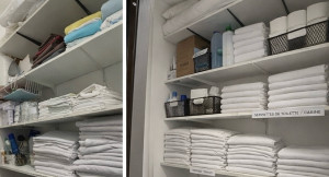 Photo de galerie - AVANT / APRÈS rangement organisation d’une lingerie ?
