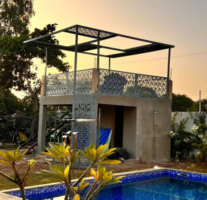 Photo de galerie - Pergola et grille de protection