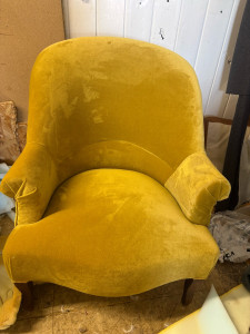 Photo de galerie - Rénovation fauteuil 
