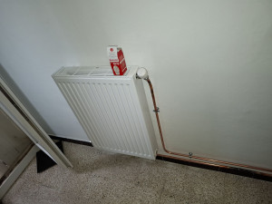 Photo de galerie - Installation d’un radiateur et création du départ et du retour