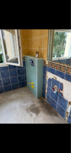 Photo de galerie - Remplacement wc normal par suspendu