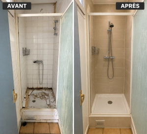 Photo de galerie - Renovation de douche 