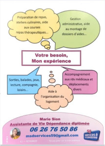 Photo de galerie - Disponible pour vous aider vous, ou vous soulager dans votre rôle d'aidant.