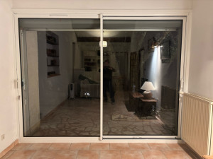 Photo de galerie - Pose de coulissant alu. Sensation 3 de chez FPEE