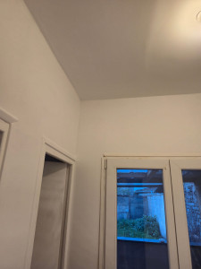 Photo de galerie - Réalisation des enduits sur cloison/ plafond plus peinture chantier Denain 