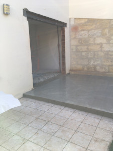Photo de galerie - Extension d’une salon/ agrandissement d’une porte/ pose IPN/ terrasse pour viranda couvert