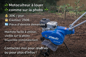 Photo de galerie - Bonjour contacter moi si vous avez besoin d'outils de jardin je dispose de tout et prestations possible.