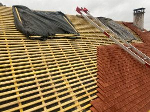 Photo de galerie - Réfection toiture en tuiles plates 