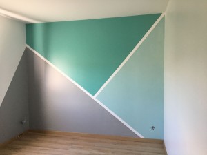 Photo de galerie - Application de trois couleurs sur un mur 