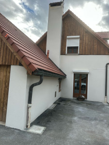 Photo de galerie - Enduit, finition gratter fin