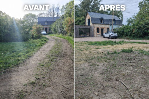 Photo de galerie - Coup de propre pour futur paysagement 