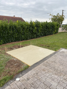 Photo de galerie - Dalle pour cabanon 