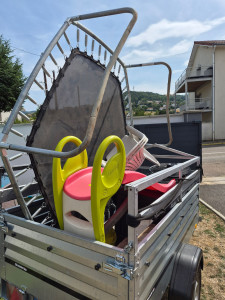 Photo de galerie - Remorque pour déchetterie ou petit déménagement, transport divers