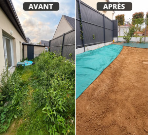 Photo de galerie - Remise au propre terrain 