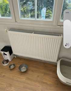 Photo de galerie - Remplacement tête thermostatique, purge de radiateurs et fixation du radiateurs 