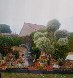 Photo de galerie - Taille des arbus , et petits arbres 
Création d'une rocaille .
