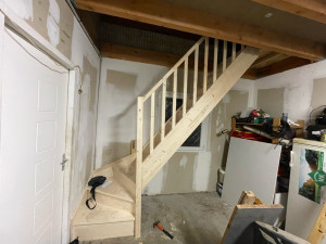 Photo de galerie - Montage escalier avec quart de tour