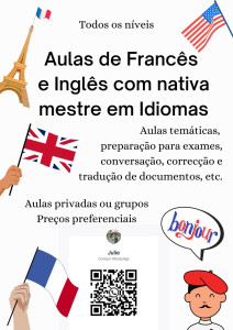 Photo de galerie - Cours d'anglais et de français pour natifs portugais et espagnol