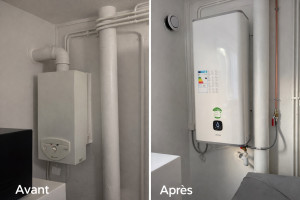 Photo de galerie - Remplacement d’une chaudière à gaz par un ballon thermodynamique 