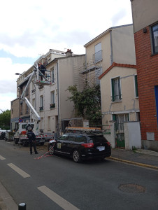 Photo de galerie - Ramassage de cyprès de 17 m