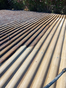 Photo de galerie - Nettoyage avant hydrofugation coloré