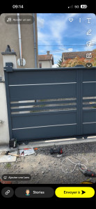 Photo de galerie - Pose d’un moteur de portail 