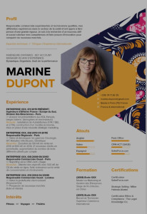 Photo de galerie - Exemple de CV 
Je peux réaliser tous types de CV