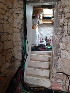 Photo de galerie - Création complète d'une installation électrique neuve sur une maison en cours de rénovation