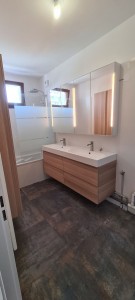 Photo de galerie - Meuble/Vasque double lavabo neuve