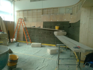 Photo de galerie - Isolation chaux chanvre coffrée