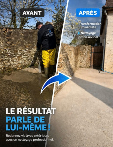 Photo de galerie - Nettoyage terrasse 